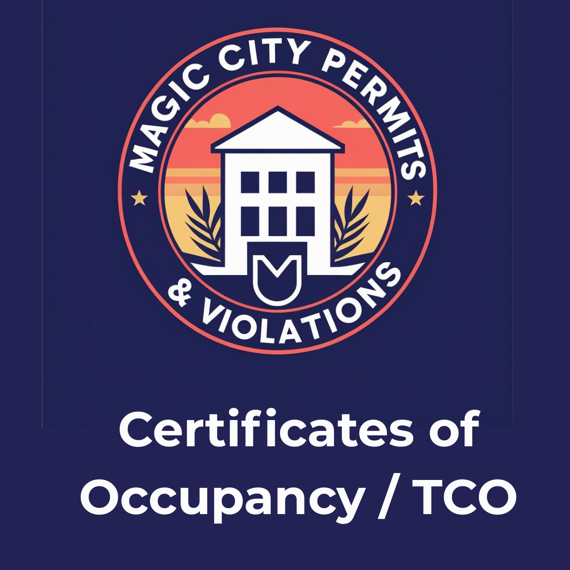 Certificates of Occupancy / TCO